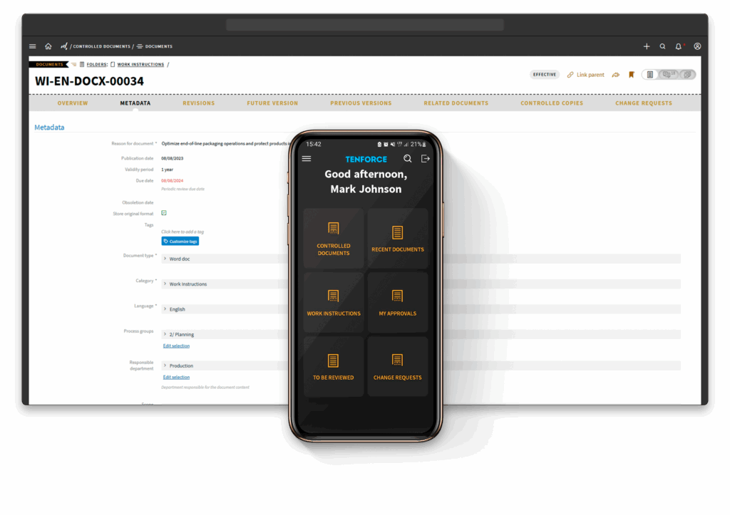 Document Control Demo | TenForce